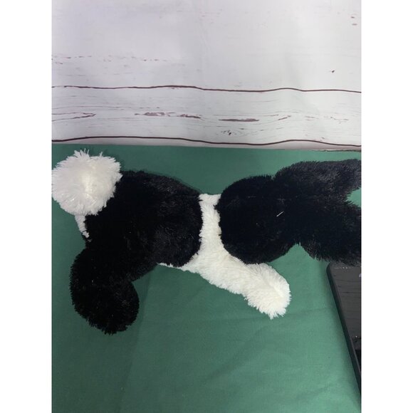 Aurora Black And White Bunny Rabbit Easter Fluffy‎ Tail Stuffed Animal Toy - Picture 2 of 7